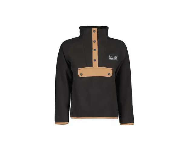 Didriksons bluza copii YOKTO K 1/ BTN culoarea negru, neted, 505441