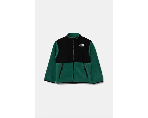The North Face hanorac polar pentru copii DENALI JACKET culoarea verde, modelator, NF0A88V2NL11