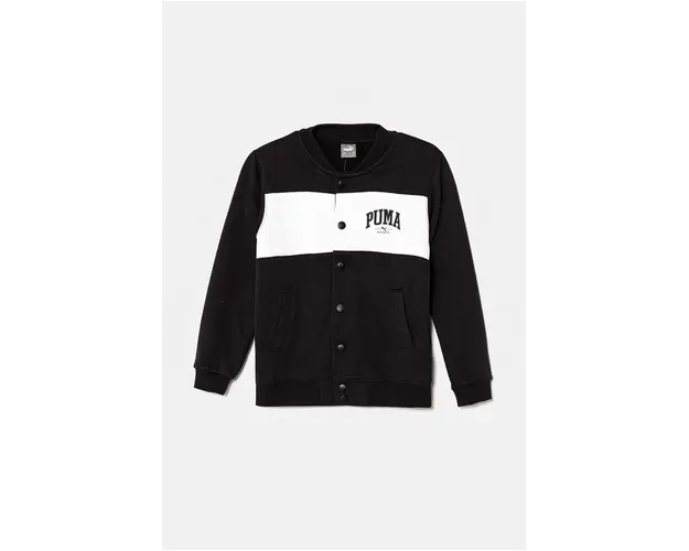 Puma bluza copii SQUAD Bomber Jacket culoarea negru, modelator, 682776