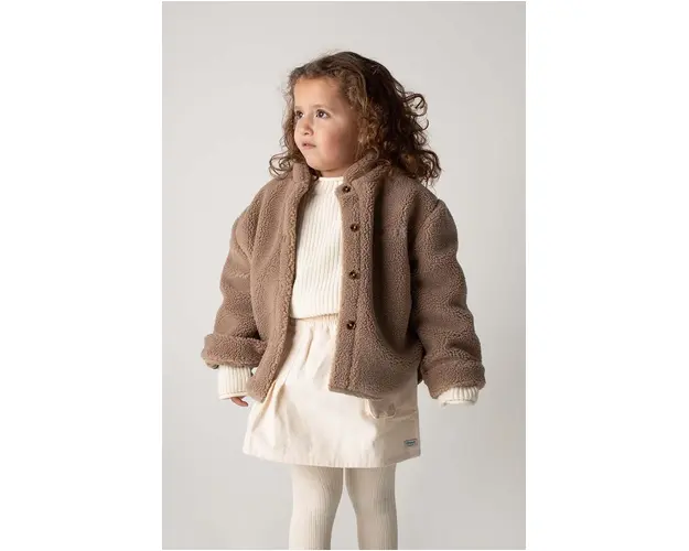 Donsje bluza copii Thom Overshirt culoarea maro, neted, 4085800