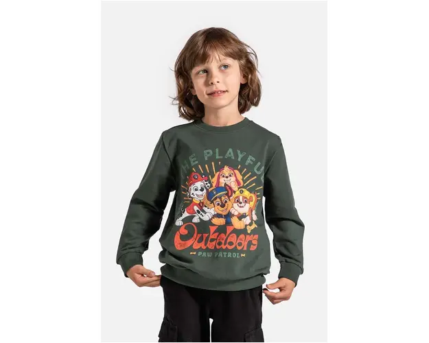 Coccodrillo bluza copii culoarea verde, cu imprimeu, LICENCE BOY DISNEY