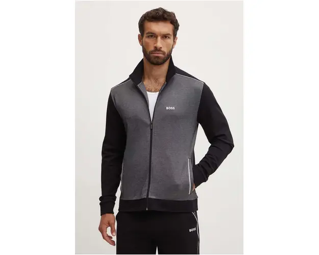 BOSS bluza lounge culoarea negru, modelator, 50521809