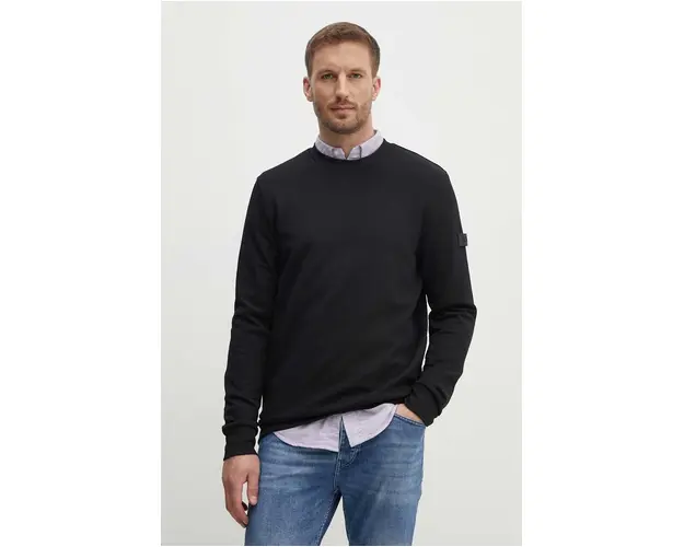 Joop! bluza barbati, culoarea negru, neted, 30042461