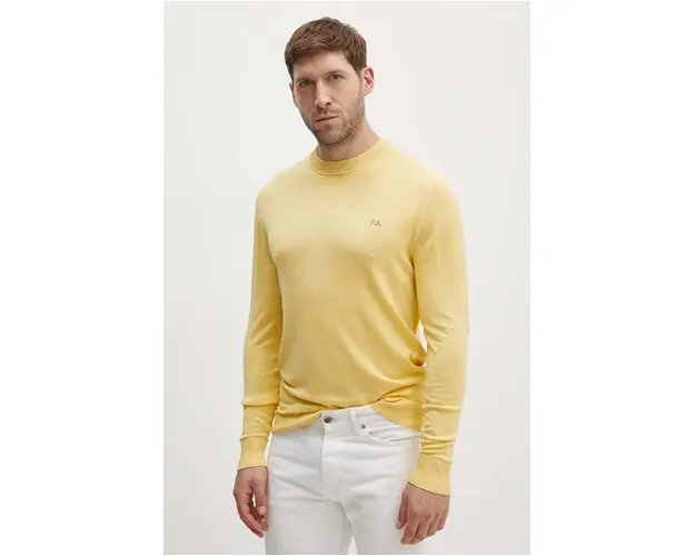 Pepe Jeans pulover CASTLE barbati, culoarea galben, light, PM702442