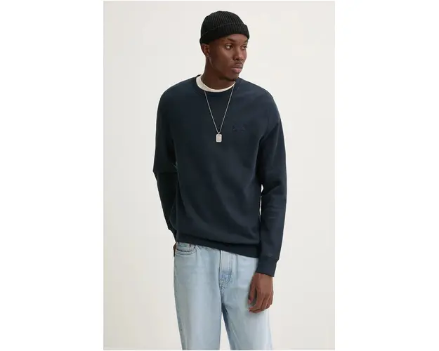 Superdry bluza barbati, culoarea albastru marin, neted, M2013751A-98T