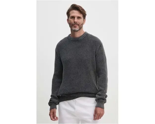 Alpha Industries pulover de bumbac culoarea gri, 138402