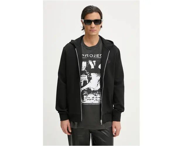 PS Paul Smith bluza barbati, culoarea negru, cu gluga, neted, M2R.098Z.N22194