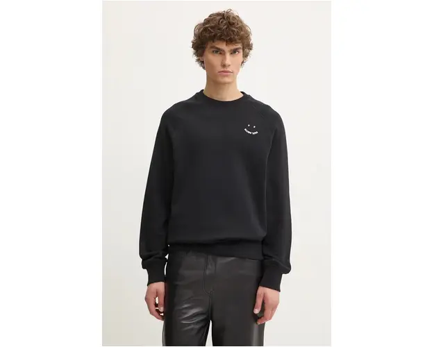 PS Paul Smith hanorac de bumbac barbati, culoarea negru, neted, M2R.958XE.N22126