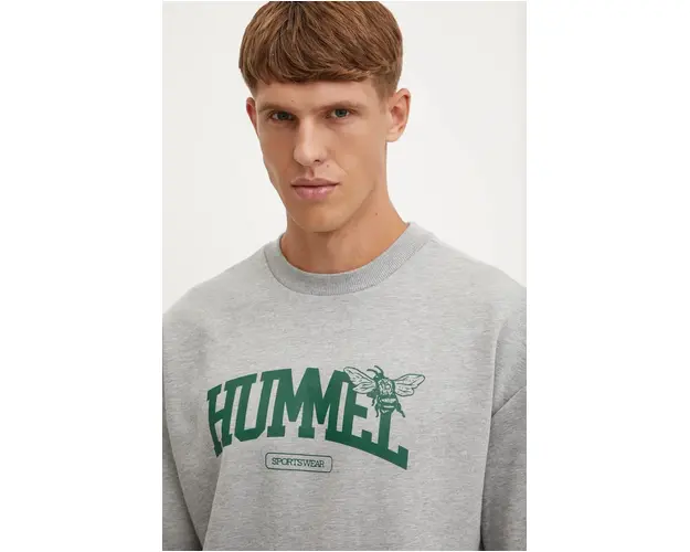 Hummel bluza barbati, culoarea gri, cu imprimeu, 226134