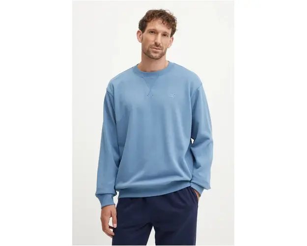 New Balance hanorac de bumbac barbati, neted, MT41506HEB