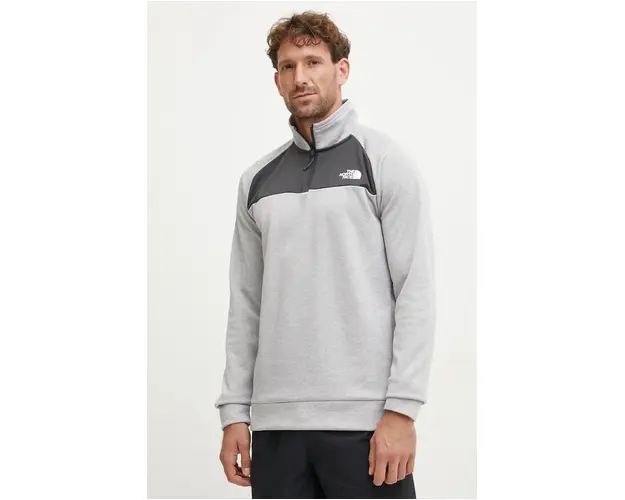 The North Face hanorac Reaxion culoarea gri, modelator, NF0A855LATE1
