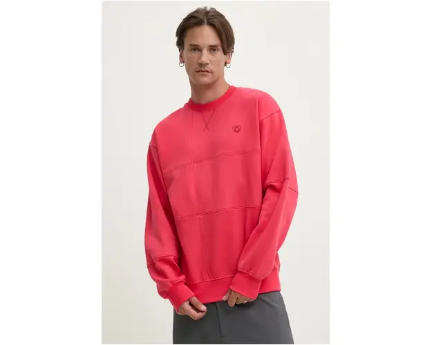 Desigual bluza OKLAHOMA barbati, culoarea rosu, 24WMSK14