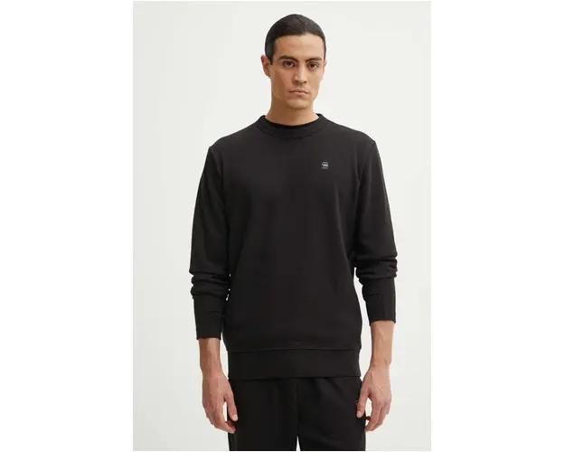 G-Star Raw bluza barbati, culoarea negru, neted, D25121-D566