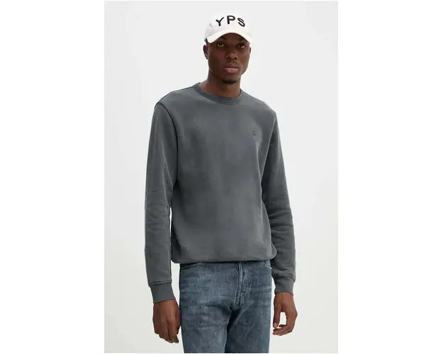 G-Star Raw hanorac de bumbac barbati, culoarea negru, neted, D25891-D688