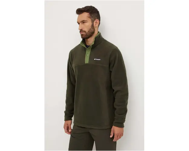 Columbia hanorac Steens Mountain Half Snap culoarea verde, modelator, 2097721