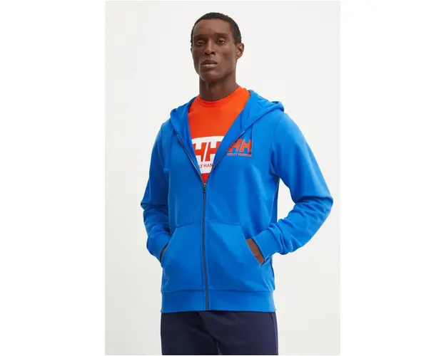 Helly Hansen hanorac de bumbac HH LOGO barbati, cu gluga, cu imprimeu, 30393
