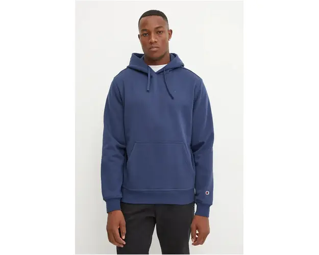 Champion bluza barbati, culoarea albastru marin, cu gluga, neted, 220274
