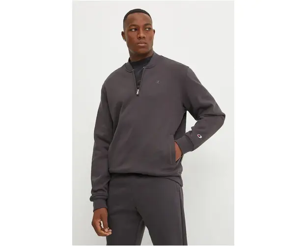 Champion bluza barbati, culoarea gri, cu imprimeu, 220277