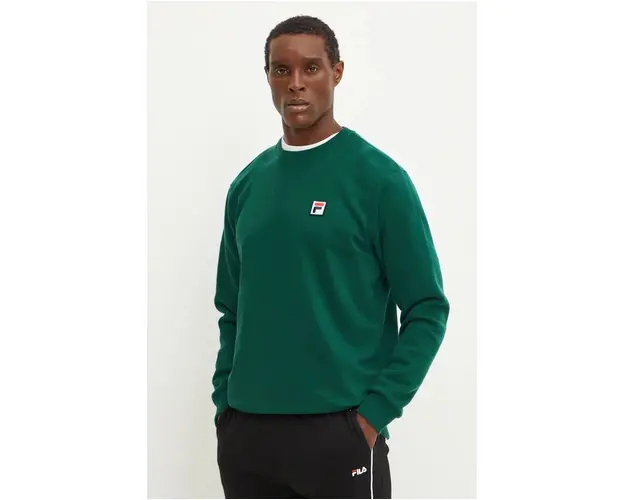 Fila bluza Ligonier barbati, culoarea verde, neted, FAM0790