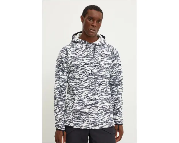 Burton hanorac Crown culoarea alb, cu gluga, neted, 220241