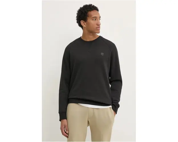 Timberland bluza barbati, culoarea negru, neted, TB0A2BNKX651