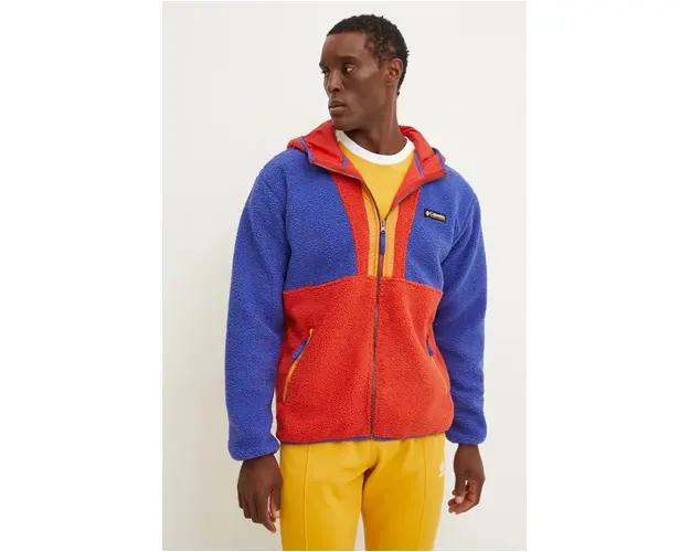 Columbia bluza Backbowl barbati, culoarea rosu, cu gluga, modelator, 2090801