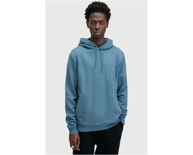 AllSaints hanorac de bumbac RAVEN OTH HOODY barbati, cu gluga, neted, M003NZ