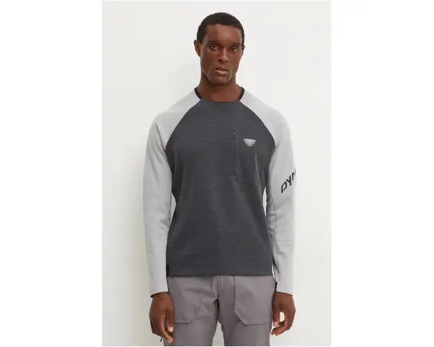 Dynafit hanorac 24/7 Polartec culoarea gri, modelator, 08.0000071508