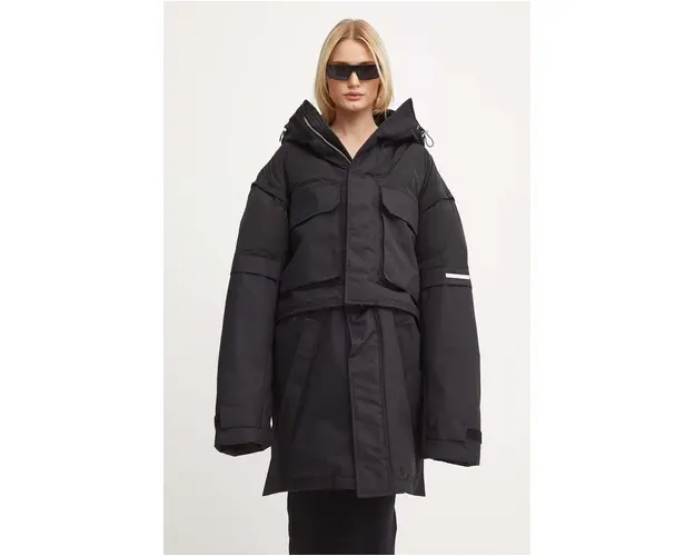 Heliot Emil geaca culoarea negru, de iarna, HE.02.098.BLK01