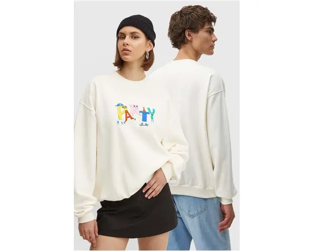 Kaotiko bluza culoarea bej, cu imprimeu, AP009-01-G002