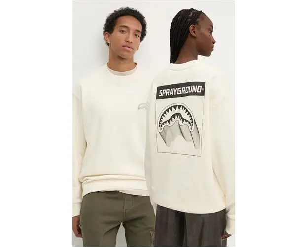 Sprayground bluza culoarea bej, cu imprimeu, SP668