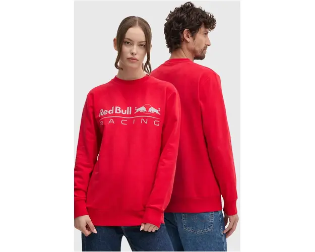 Pepe Jeans bluza Red Bull Racing x Pepe Jeans culoarea rosu, cu imprimeu, RU580002