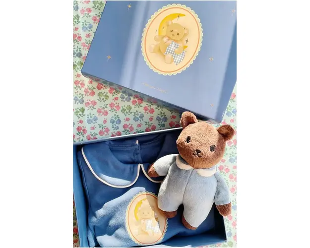 Konges Sløjd salopeta din bumbac pentru bebelusi COTY GIFT SET KS101937