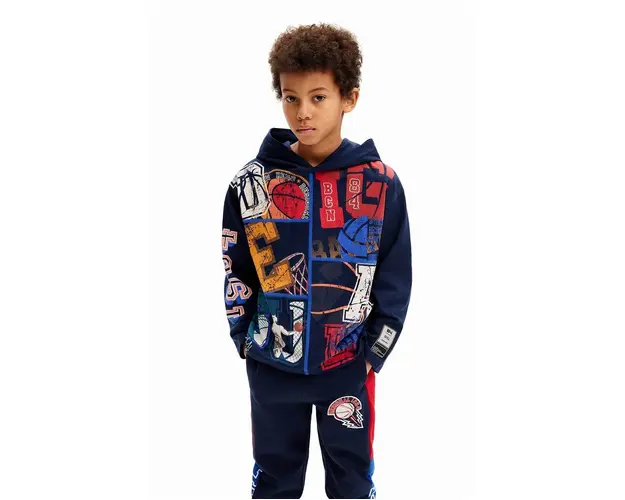 Desigual longsleeve din bumbac pentru copii MICKEY MOUSE culoarea negru, modelator, 24WBTK11