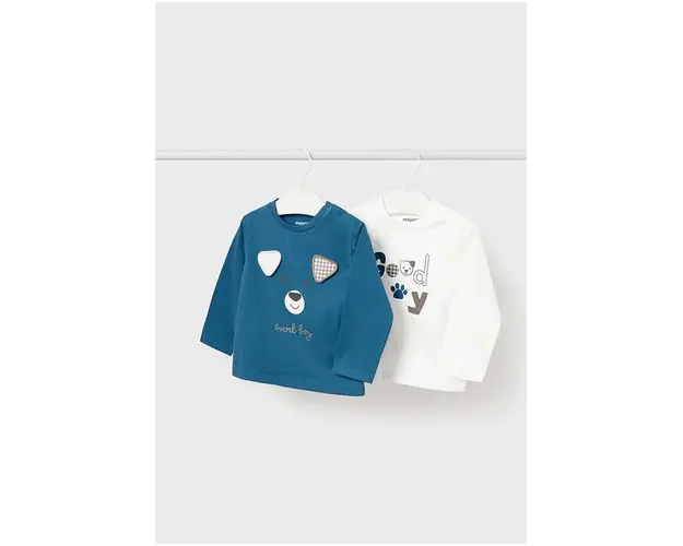 Mayoral longsleeve din bumbac pentru bebelusi 2-pack cu imprimeu, 2044