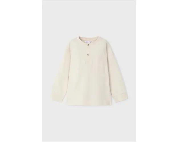 Mayoral longsleeve copii culoarea bej, neted, 4047