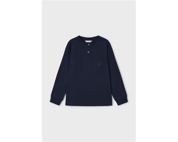 Mayoral longsleeve copii culoarea albastru marin, neted, 4047