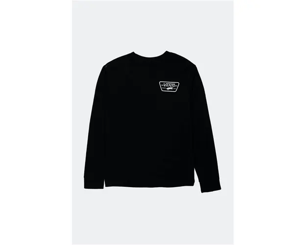 Vans longsleeve din bumbac pentru copii Full Patch Back culoarea negru, cu imprimeu, VN000JCTY281