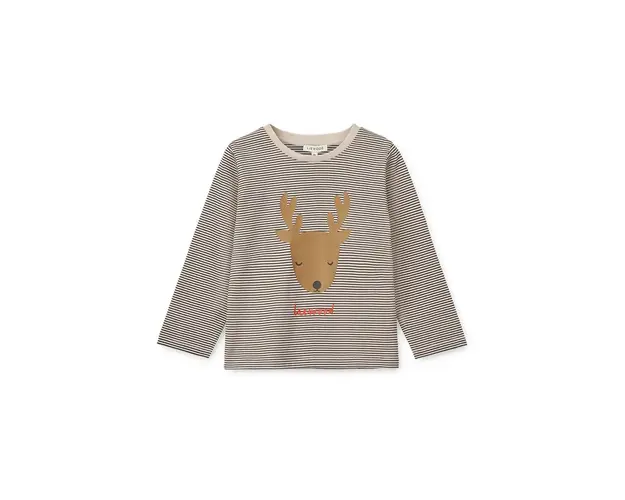 Liewood longsleeve din bumbac pentru copii Apia Placement Longsleeve T-shirt culoarea albastru marin, cu imprimeu, LW19562