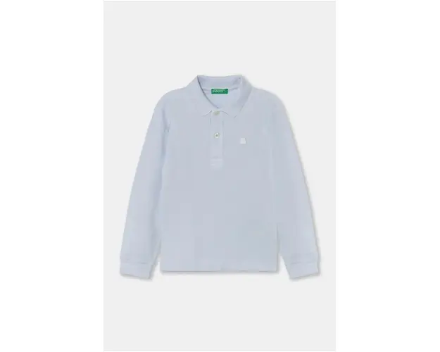 United Colors of Benetton longsleeve din bumbac pentru copii neted, 3089G3009