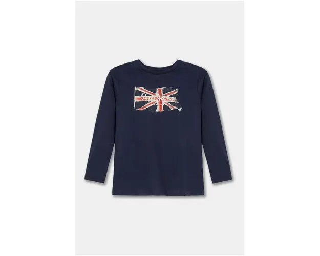 Pepe Jeans longsleeve din bumbac pentru copii CLAG LS cu imprimeu, PB503916
