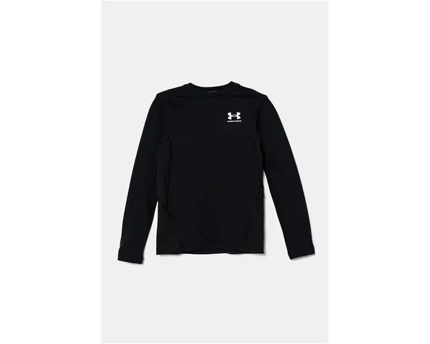Under Armour longsleeve copii CG LS culoarea negru, neted, 1366372