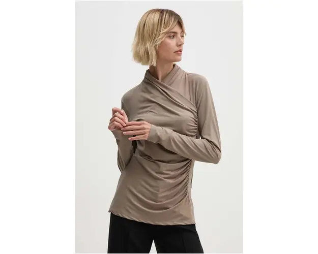 Joseph Ribkoff bluza femei, culoarea bej, neted, 243148