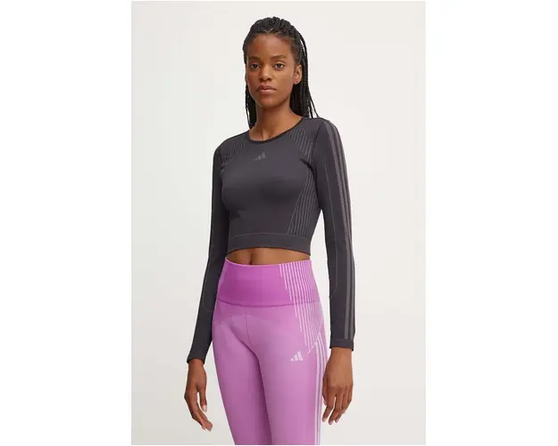 adidas Performance maneca lunga de antrenament Knit culoarea negru, IX6994