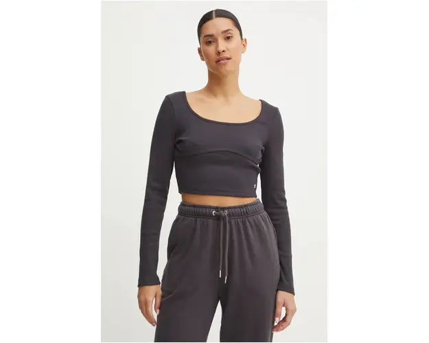 Roxy longsleeve Pretty Please femei, culoarea gri, ERJKT04211