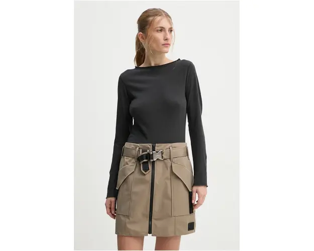 Levi's longsleeve din bumbac culoarea negru, A9343