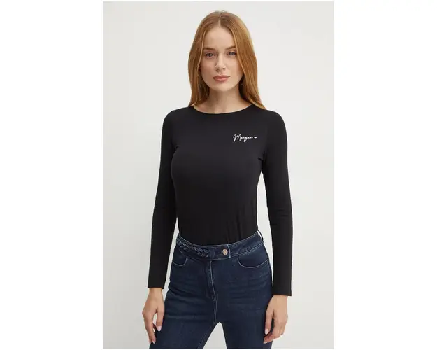 Morgan longsleeve TMATEO femei, culoarea negru, TMATEO