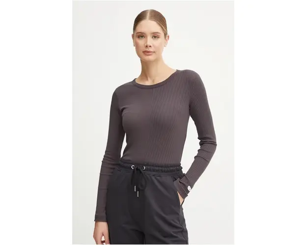 Champion longsleeve femei, culoarea gri, E10017