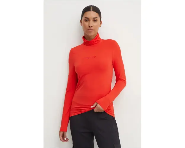 Sportalm longsleeve femei, culoarea portocaliu, cu guler, 1852520699
