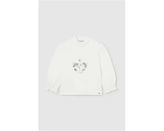 Mayoral longsleeve bebelusi culoarea turcoaz, cu turtleneck, 2045